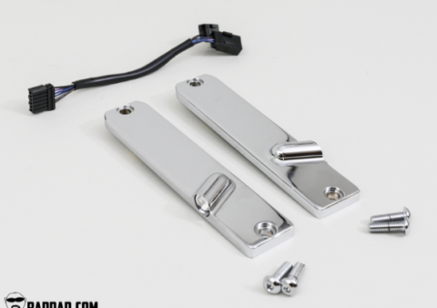 900 Series Front Turn Signals, Chrome, Fits 2000-17 Softail Fatboy, Heritage Softail, & Deluxe