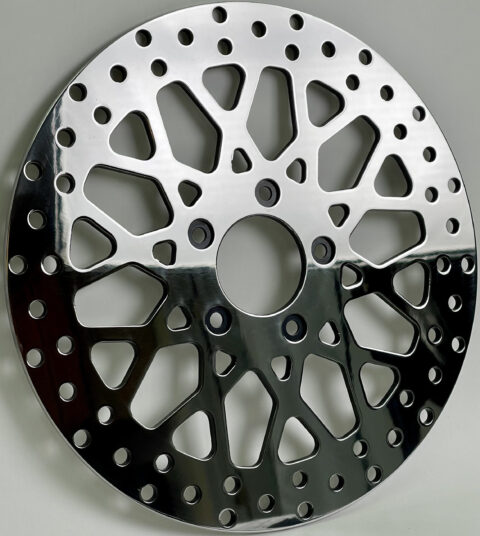 11.8" Mesh Front Polished Stainless Rotor