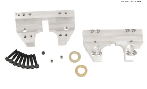 1-1/2" Handlebar Clamp Set Riser Clamp - Raw - 14-Up FLHR