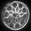 21 x 3.5" Prodigy Wheel, Dual Rotors, Front Tire, Chrome, 2000-22 Harley Bagger