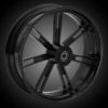 21 x 3.5" Slicer 2 Wheel, Dual Rotors, Front Tire, Black, 2000-22 Harley Bagger