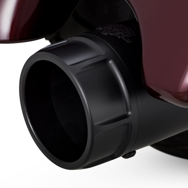 4.5 Torquer 450 Slip-On Mufflers, 2017-22 HD Touring - black close up tip