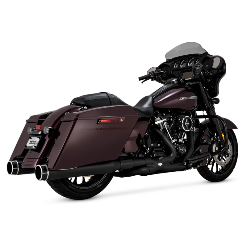 Vance and Hines 4.5 Torquer 450 Slip-On Mufflers, 2017-22 HD Touring - machine cut