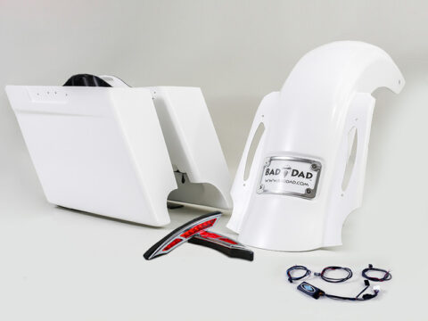 PAINTED Summit Fender & Bag Rear End Kit, 6x9 LED Speaker Lids, 992 Tail Lights, Premium Frame, 2023 CVO/2024+ Touring