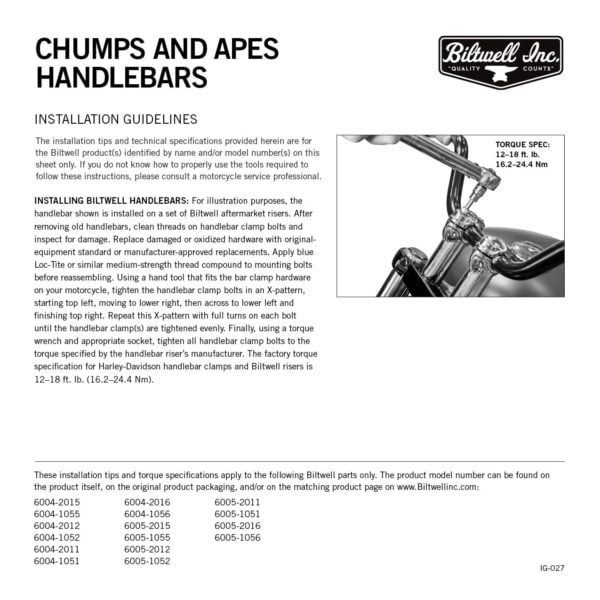 IG 027 TUV Chumps Apes Bars Install Guide WEB b17df173 e064 4360 b104