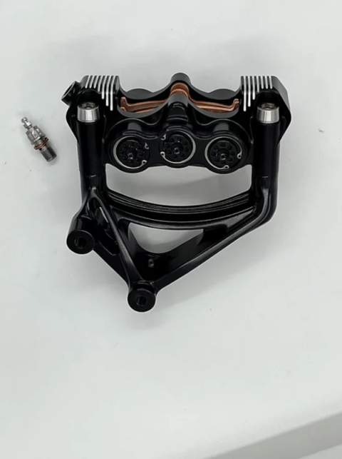 Stoppie King™ 6-Piston Monoblock Radial Brake Caliper, Left 18″ Rotor