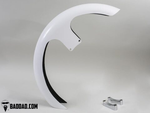 26" Wrap Front Fender, Flat Bottom, 49mm