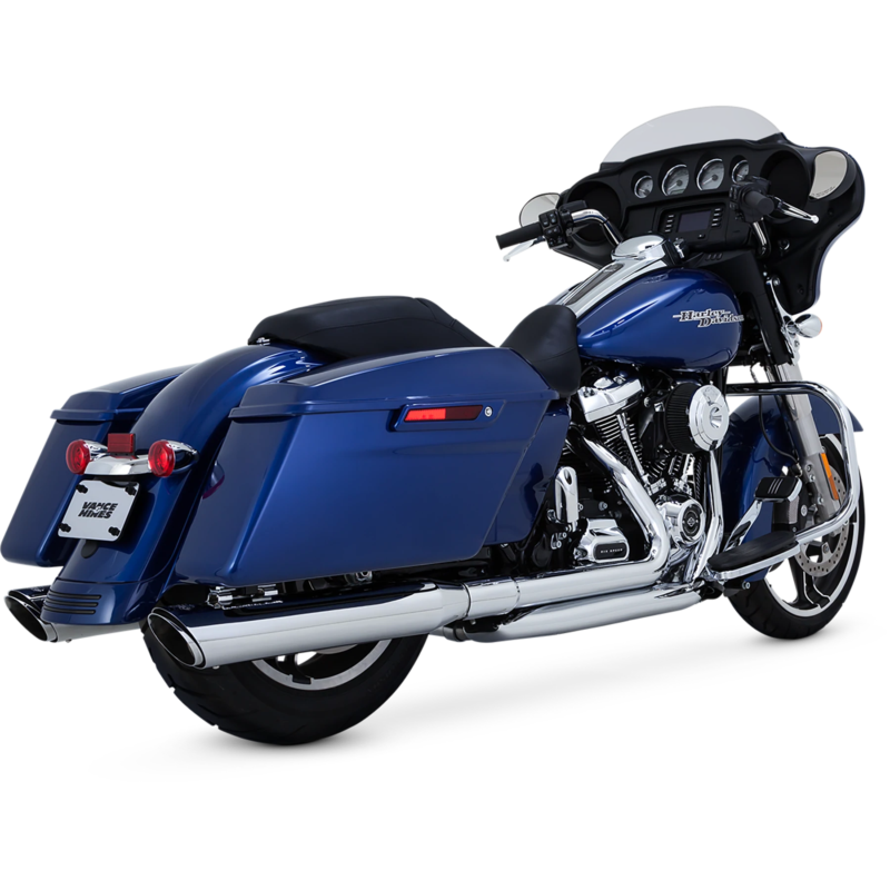 4” Twin Slash Round Slip On Mufflers, 2017-2024 Touring