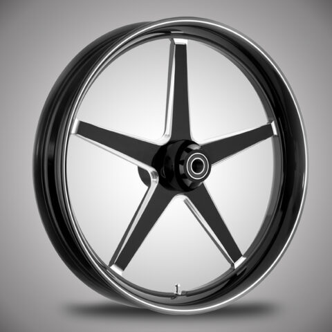 Clean-5 Black Machined Wheel