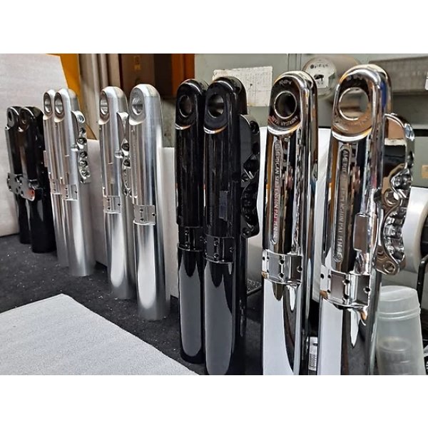 Smooth Hidden Axle Bagger Lower Fork Legs American Suspension WanaRyd