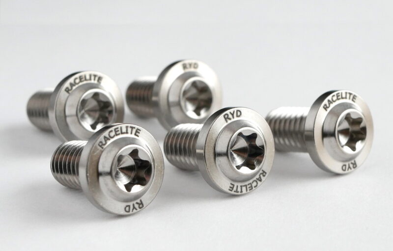RaceLite Series Natural Rear Rotor Bolts, 3/8-16×3/4 TORX (5pk)
