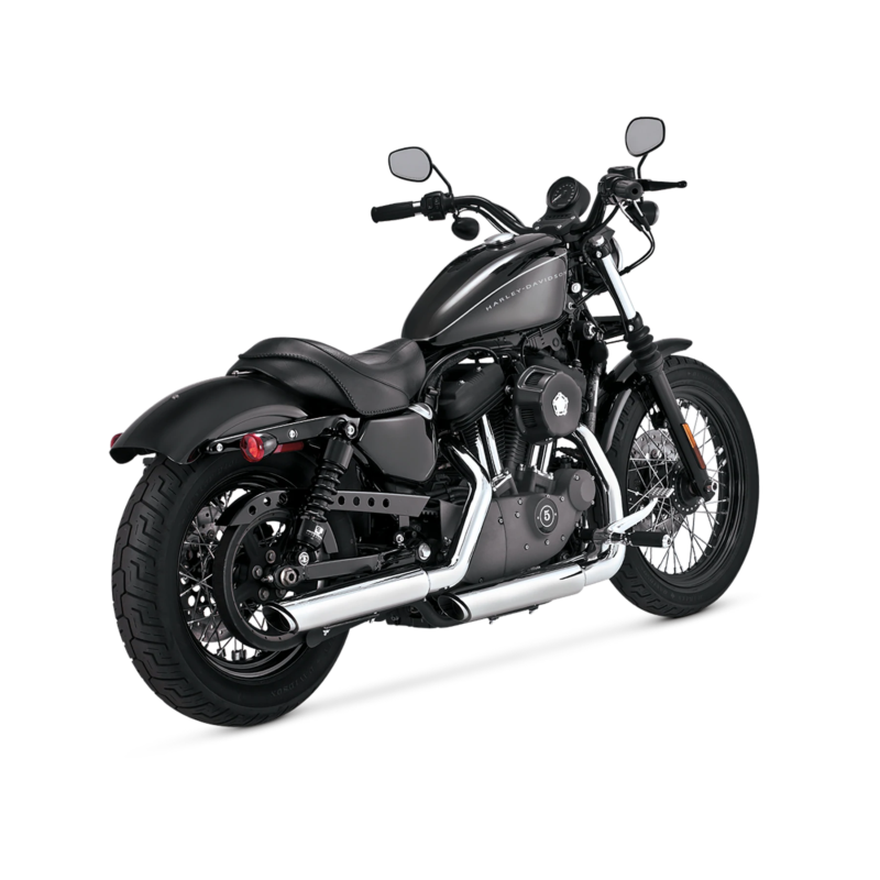 3" Round Twin Slash Slip-On Mufflers