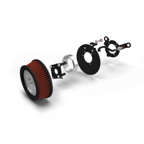 VO2 Naked Air Intake Kit, 1999-2015 Harley Twin Cam