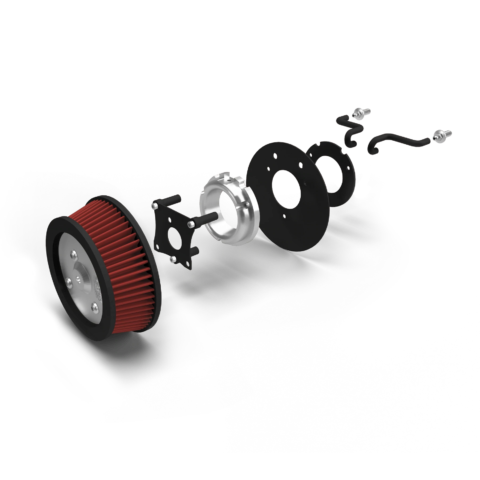 VO2 Naked Air Intake Kit, 2008-13 HD Touring
