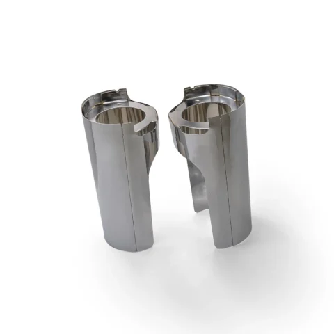 Smooth Shaved Fork Boots for 18"/21" Fat Tire, Steel, 49mm