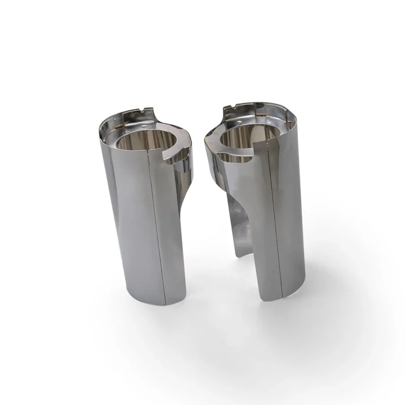 Smooth Shaved Fork Boots for 18"/21" Fat Tire, Steel, 49mm