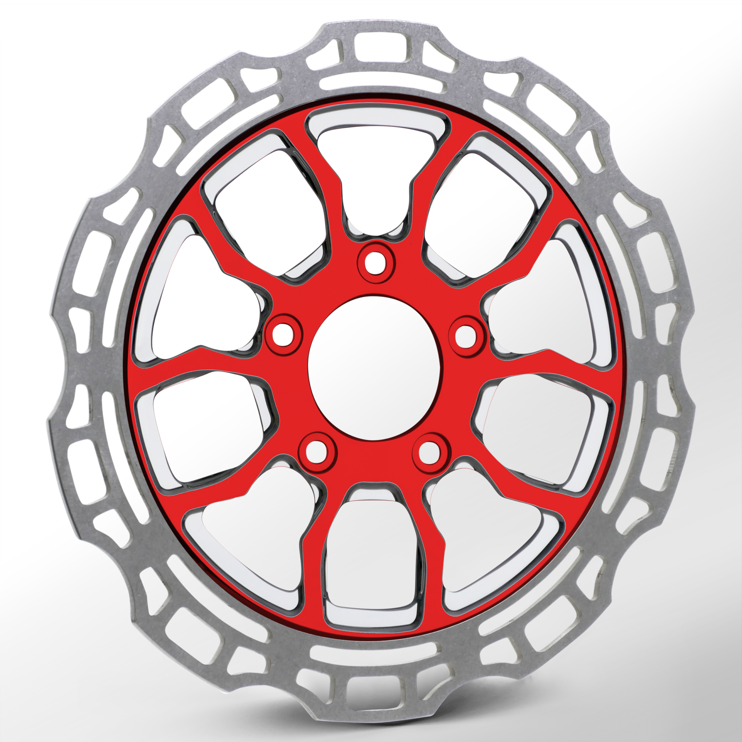 Insulator Dyeline Red Polished Wheels - Image 5