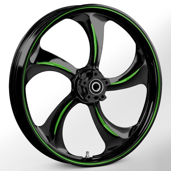 Rollin Touch Of Color Green 21 x 3.25 Wheel