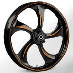 Rollin Touch Of Color Orange 21 x 3.25 Wheel