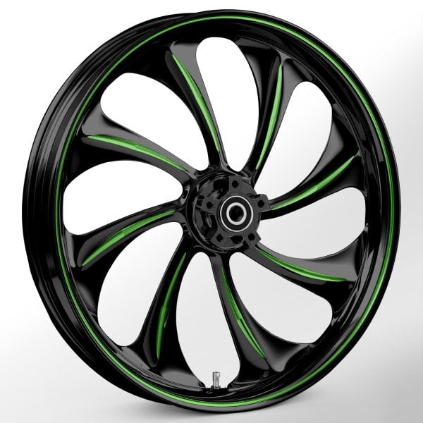 Twisted Touch Of Color Green 21 x 3.25 Wheel