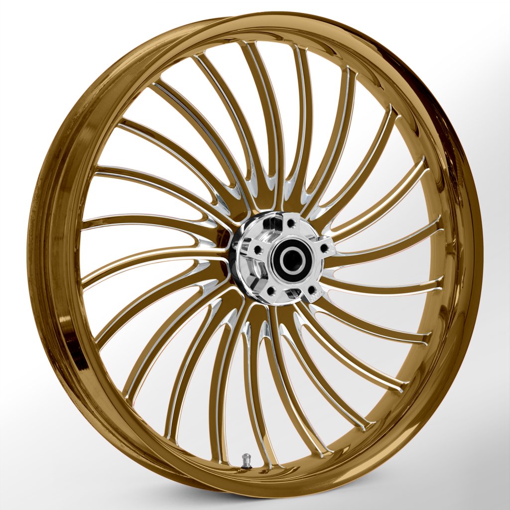 Volt Dyeline Gold Wheels RYD Wheels WanaRyd Motorcycle