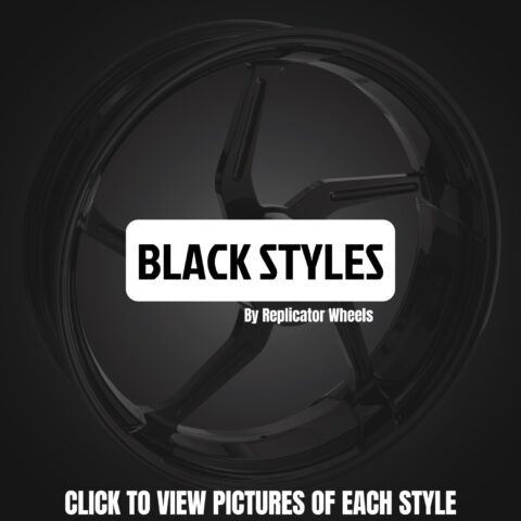 Replicator Black Front Wheel & Tire Package, 2001-2017 Honda Goldwing F6B GL1800