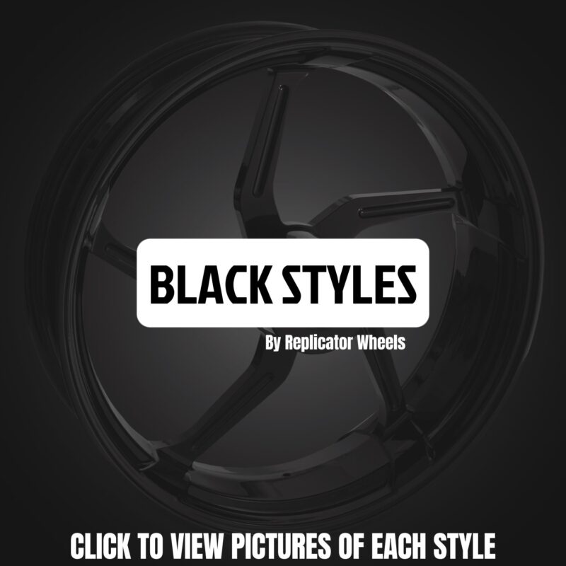 Replicator 21" Front Black Wheel & Rotors Package, 2011-2024 Kawasaki Vaquero/Voyager