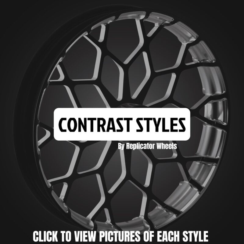 Replicator Contrast Front Wheel & Tire Package, 2001-2017 Honda Goldwing F6B GL1800