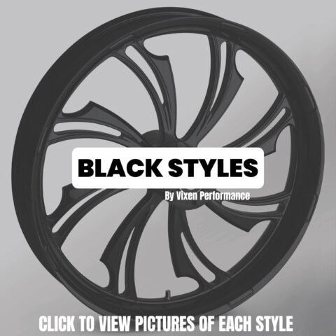 Vixen Performance 21" Front Black Wheel Package, 2010-2017 Victory Cross Country/Roads, Magnum, Vision