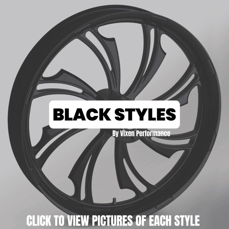 Vixen Performance 21" Front Black Wheel Package, 2010-2017 Victory Cross Country/Roads, Magnum, Vision