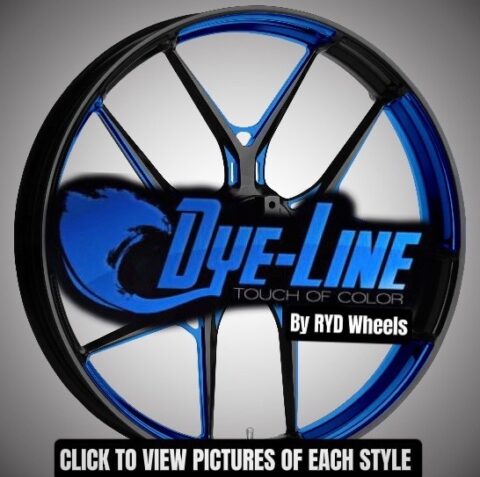 RYD Wheels 21" Front Touch of Color Wheel & Rotors Package, 2011-2024 Kawasaki Vaquero/Voyager
