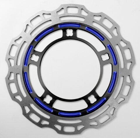 RACELITE Enforcer Dyeline Touch Of Color Blue 11.8 Front Swift-Lock 2000-up Rotor