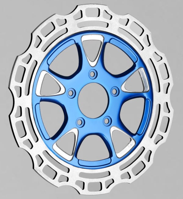 Diode Dyeline Polished Blue Racelite Rotor 11.8 graphic