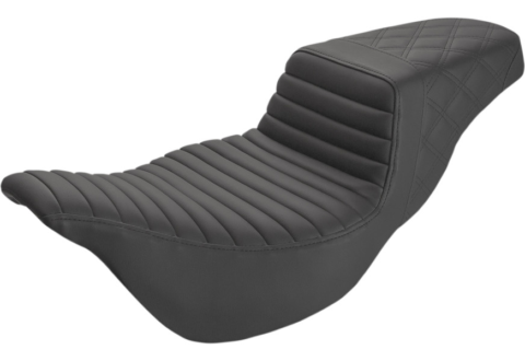 Tour Step Up Seat, Front Tuck-n-Roll/Rear Lattice Stitch, Extended Reach, 2008-2023 Touring