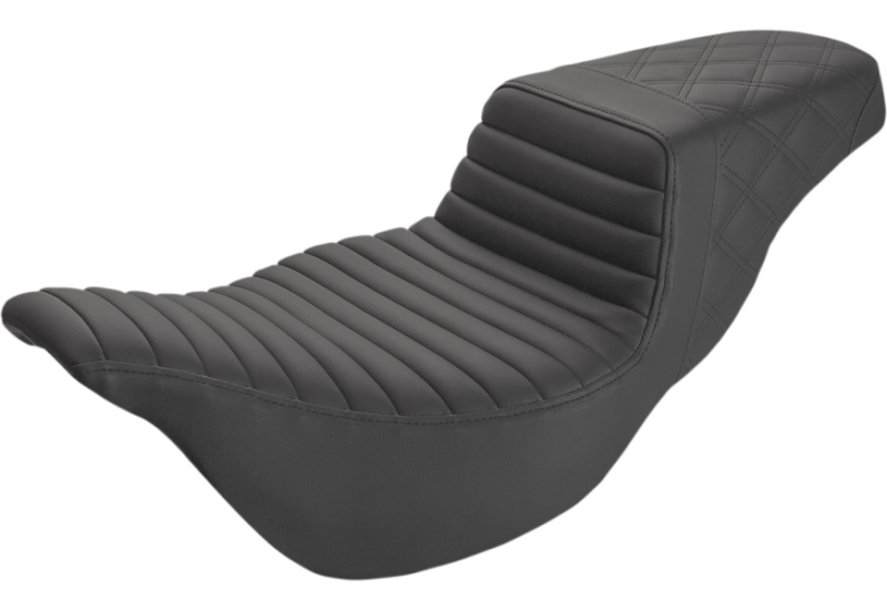 Tour Step Up Seat, Front Tuck-n-Roll/Rear Lattice Stitch, Extended Reach, 2008-2023 Touring