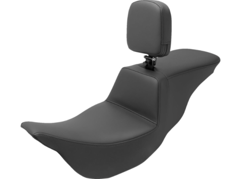 Tour Step Up Seat, Plain, Rider Backrest, 1997-2007 FLHT, FLTR (Except FLHX)