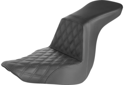 Tour Step Up Seat, Front Lattice Stitch, Driver, 2018-2023 Softail Sport Glide, Low Rider