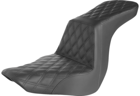 Tour Step Up Seat, Full Lattice Stitch, Driver, 2018-2023 Softail Sport Glide, Low Rider