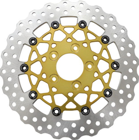 11.5" Speedstar, Gold, Rear, Two-Piece Brake Rotor