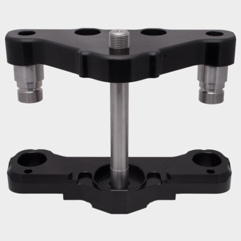 FL Trike Triple Trees, Black, 2014-2023 Tri Glide with 49mm Forks (Except Freewheeler)