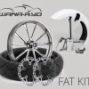 Harley Fat Front Tire Kit, Road Glide - Relay Chrome