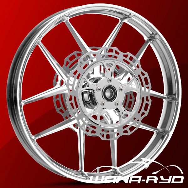 RYD Wheels Inductor Chrome Front Wheel and Rotors