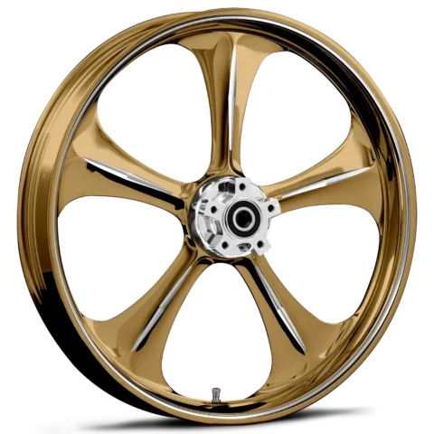 Adrenaline Dyeline Gold Polished Wheels