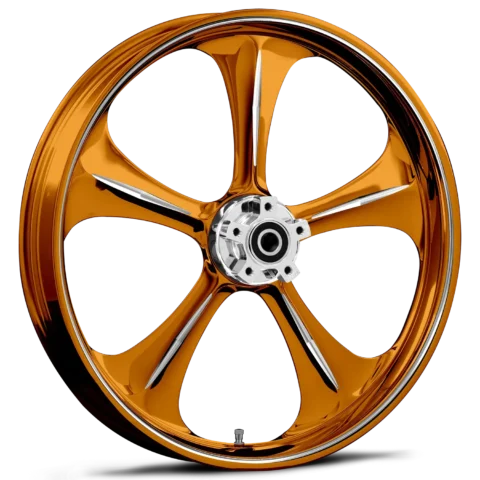 Adrenaline Dyeline Orange Polished Wheels