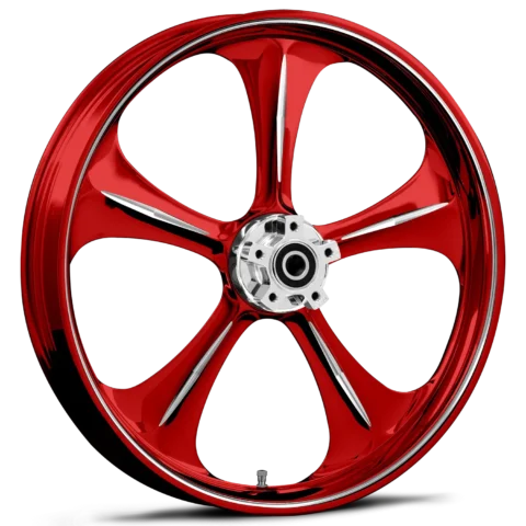 Adrenaline Dyeline Red Polished Wheels