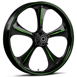 RYD Wheels Adrenaline Touch Of Color Green Wheels