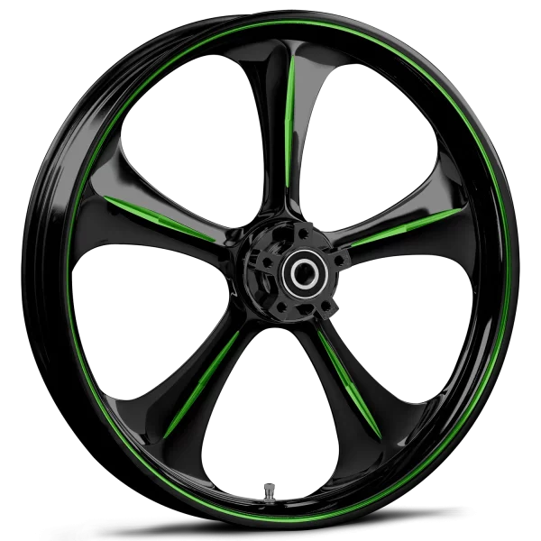 RYD Wheels Adrenaline Touch Of Color Green Wheels