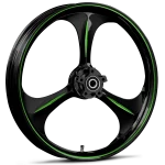RYD Wheels Amp Touch Of Color Green Wheels