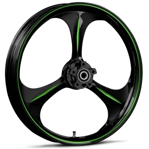 RYD Wheels Amp Touch Of Color Green Wheels