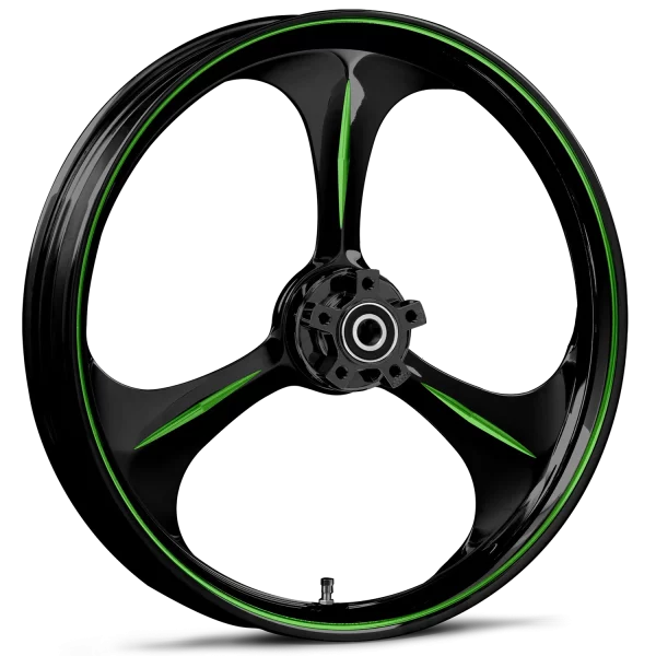 RYD Wheels Amp Touch Of Color Green Wheels